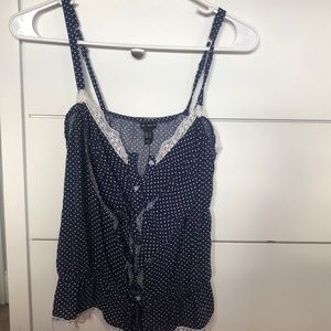 Polka dot tank top